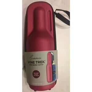 Rabbit Red Wine Trek Portable Insulated Wine Bottle Carrier w/Chiller Wrap